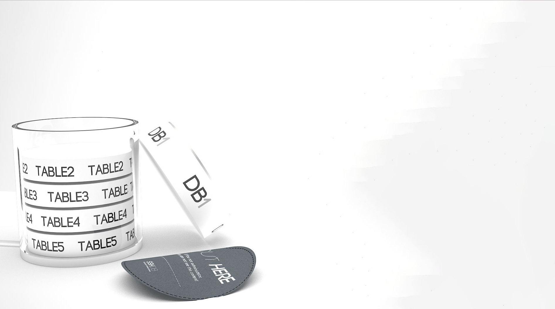 Once authorized, the lid lifts away and every table inside becomes readable.